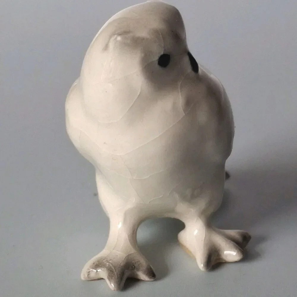 Hagen Renaker Animal Miniature Figurine Snow Owl Vintage Retired - Picture 4 of 8